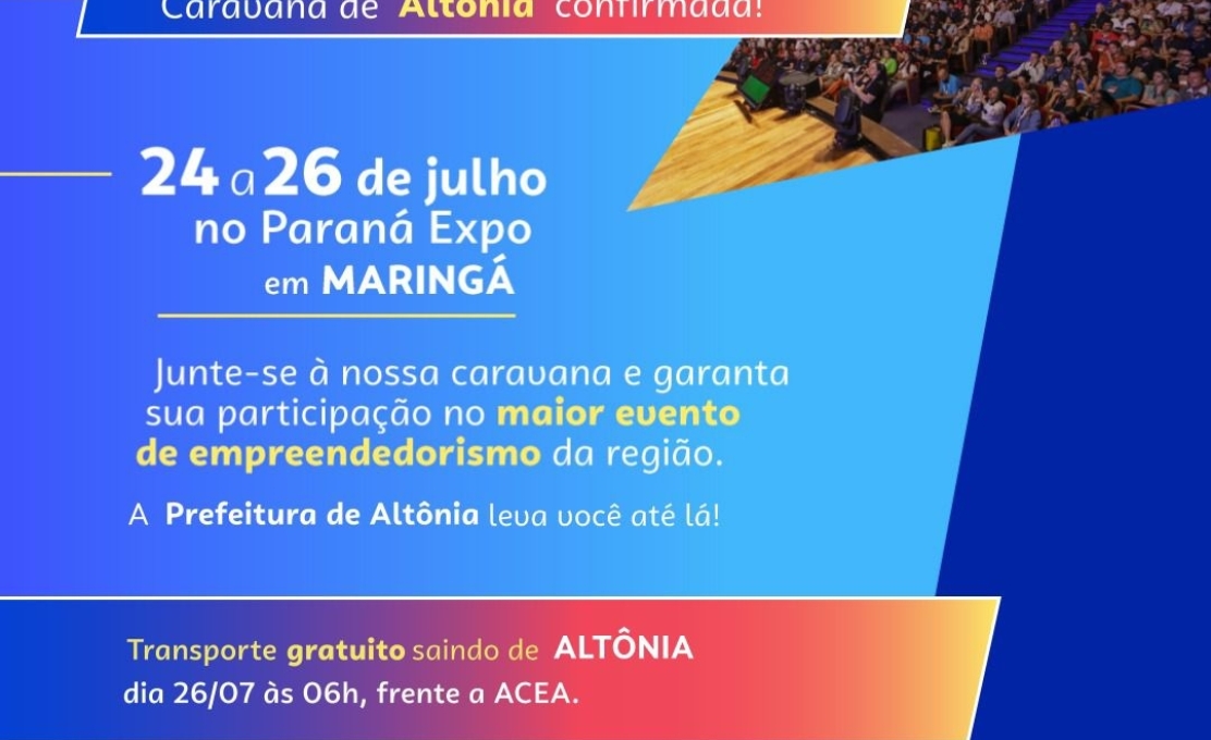 Caravana para a Feira do Empreendedor em Maringá 