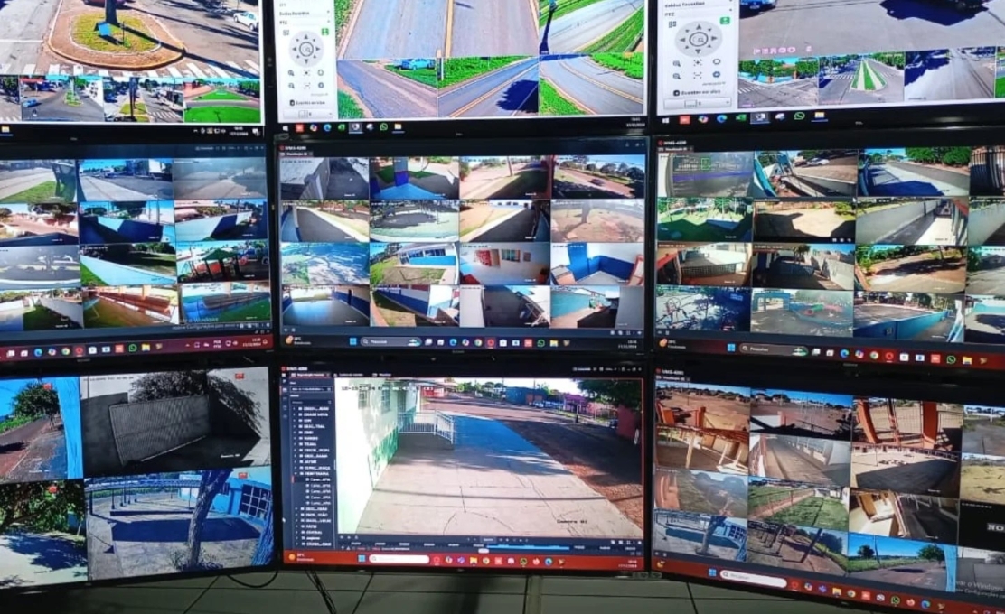 Instalação de câmeras de segurança